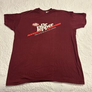Dr Pepper Maroon Graphic T-Shirt
